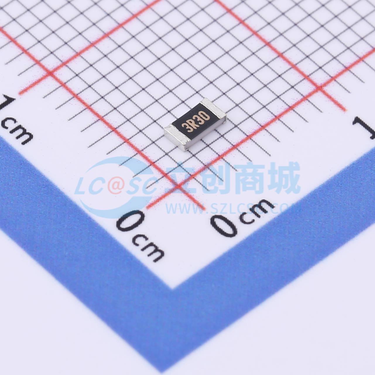 HoAR1206-1/4W-3.3R-1%-TCR25实物图