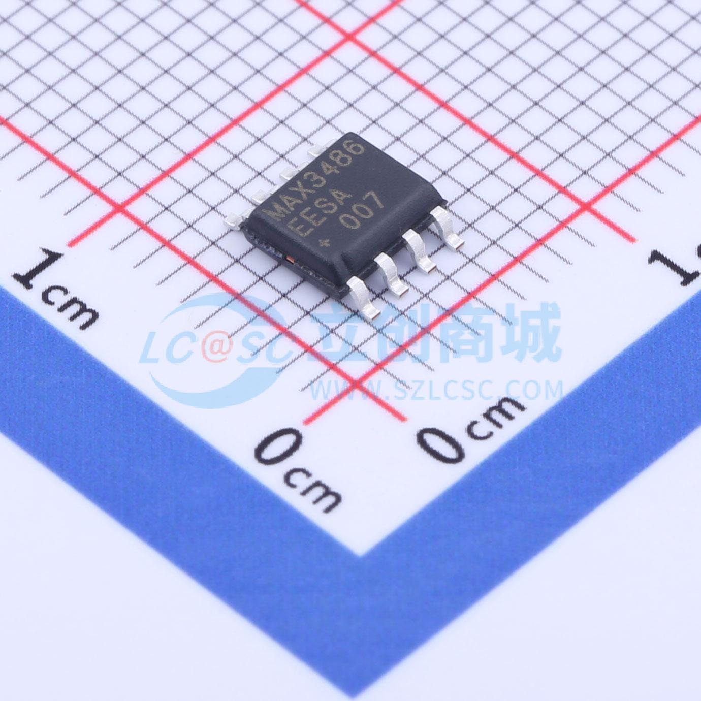 点击查看大图 MAX3486EESA+T实物图