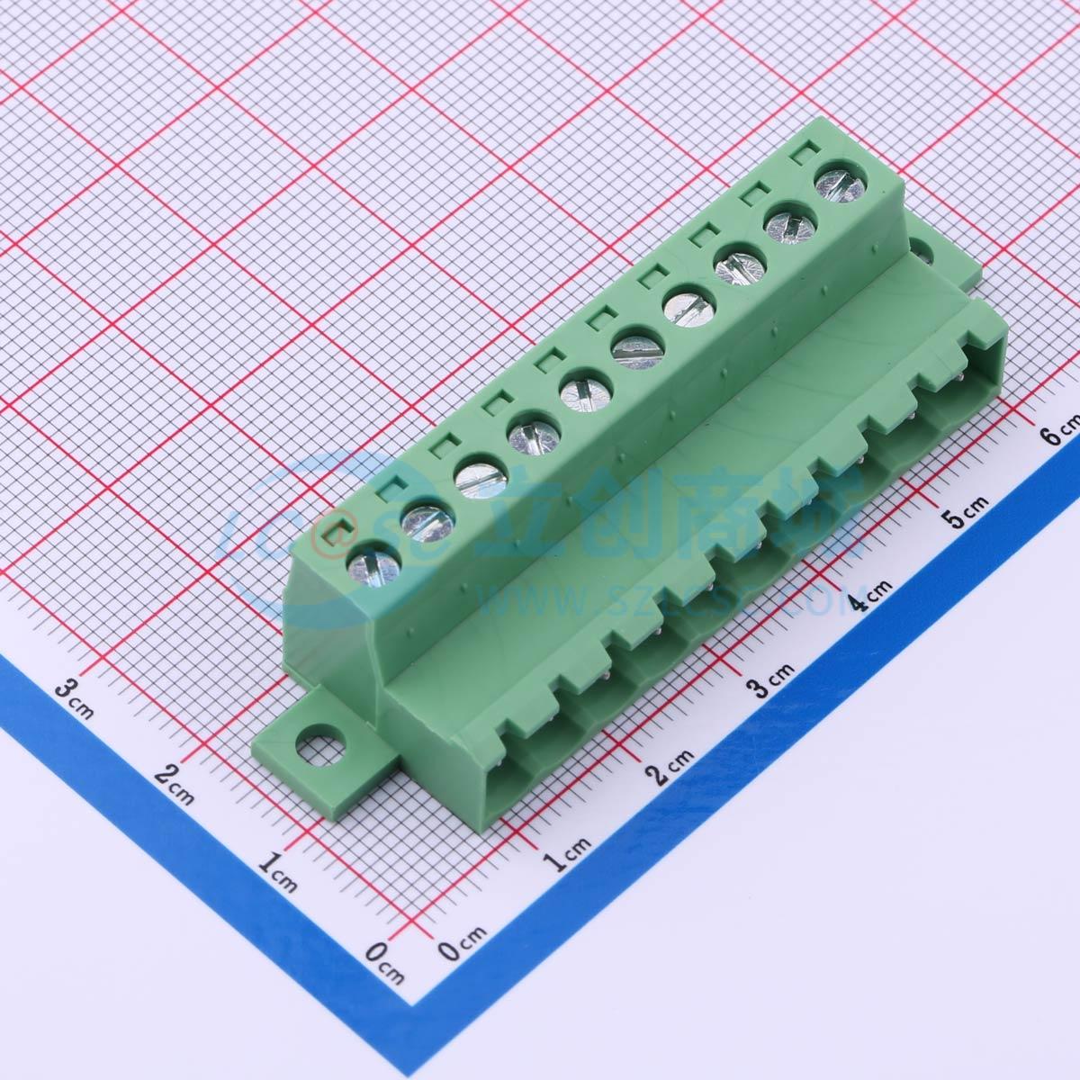 点击查看大图 DB2EKRN-5.08-10P-GN-S实物图