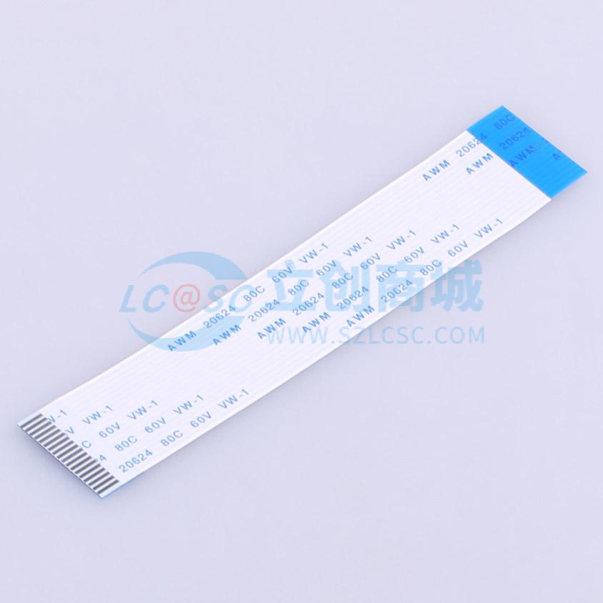 点击查看大图 KH-FFC-V1.0-18P-100MM实物图