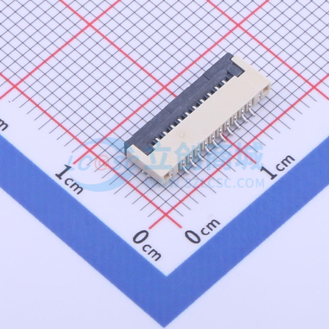 点击查看大图 KH-FG1.0-H2.0-10PIN实物图