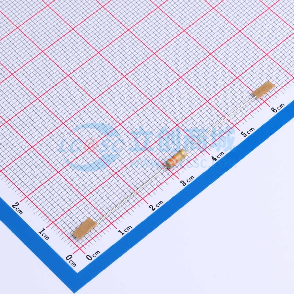 点击查看大图 RD 1/4W 330K J T/B实物图