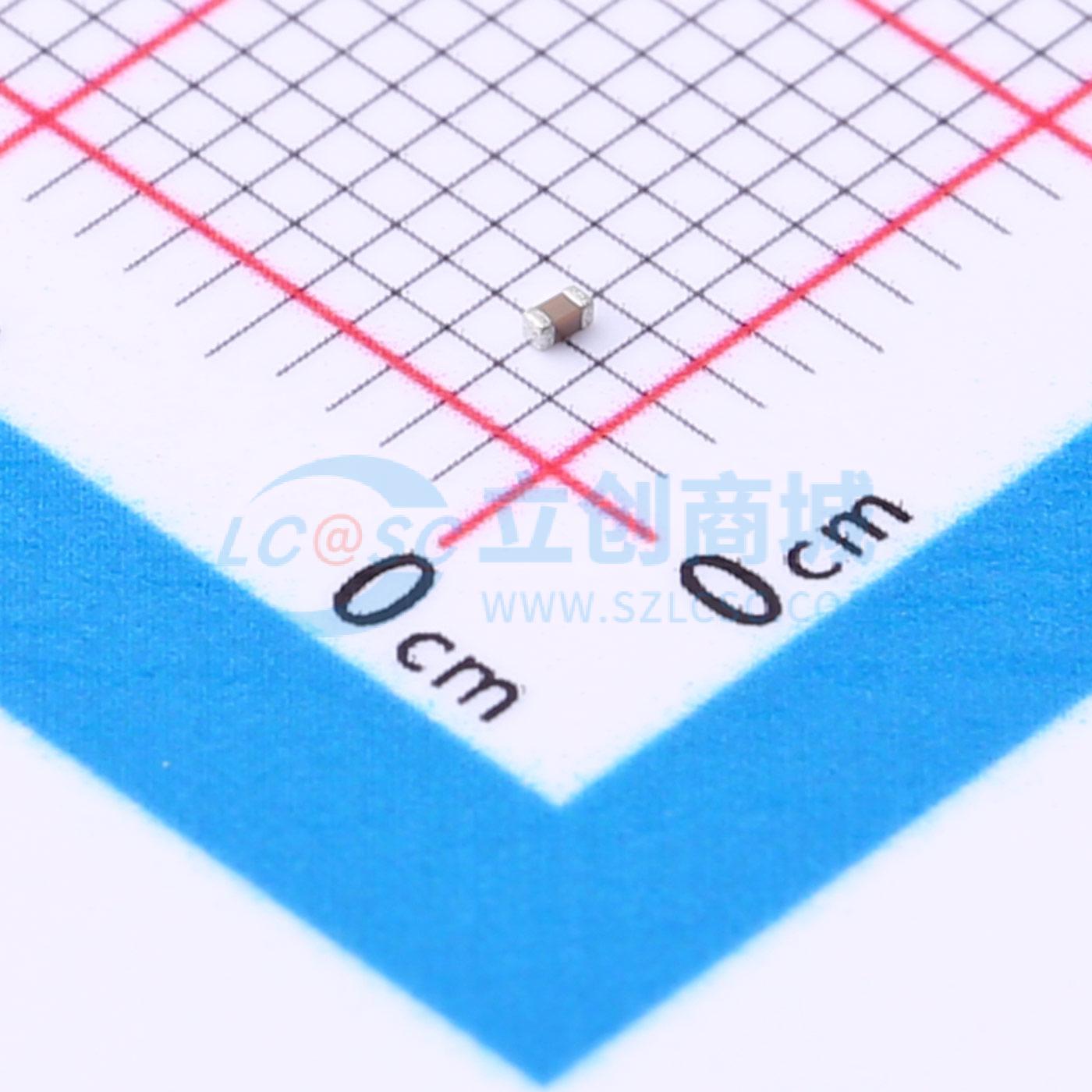 点击查看大图 0402B223K100CT实物图