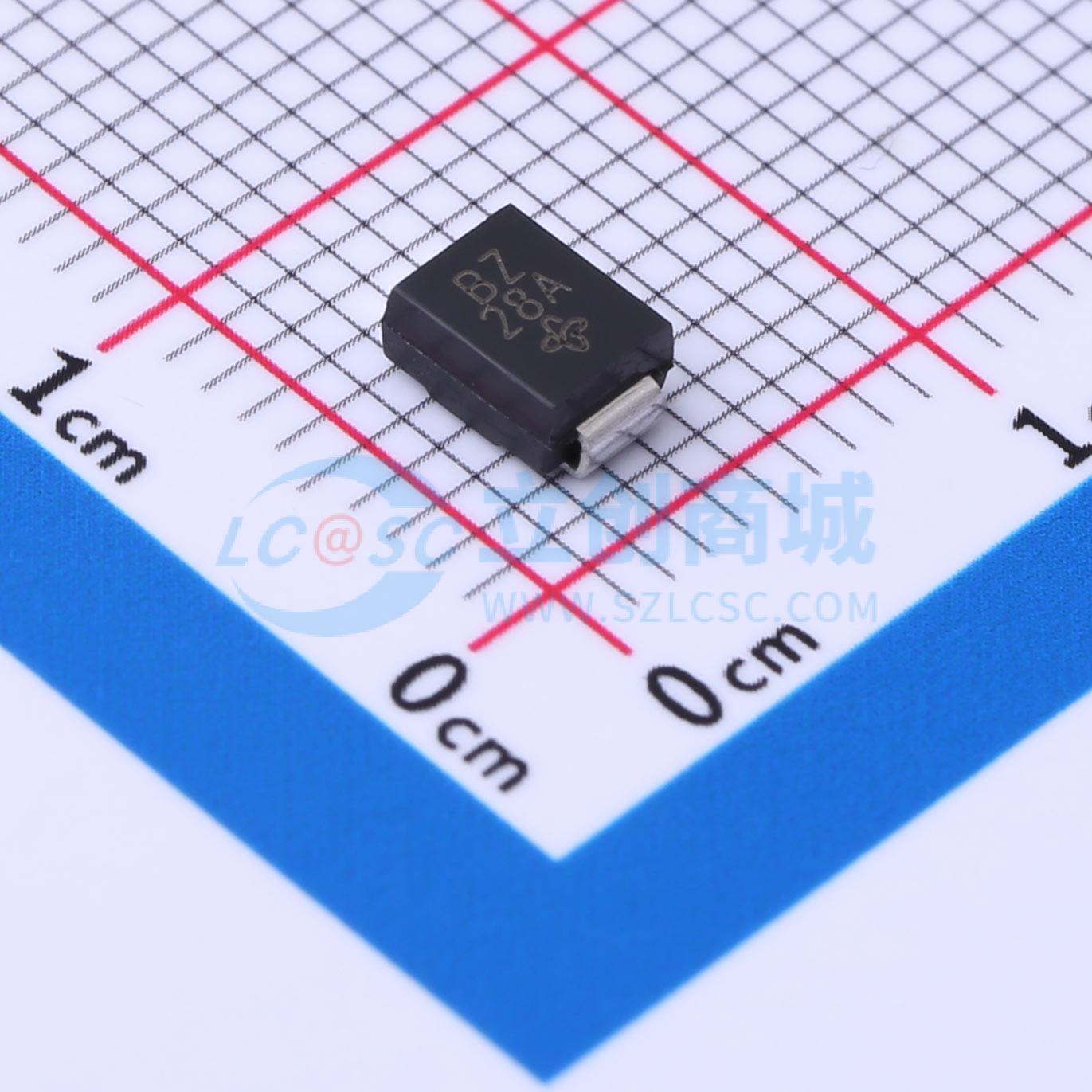 点击查看大图 SMBJ24CA-E3/5B实物图