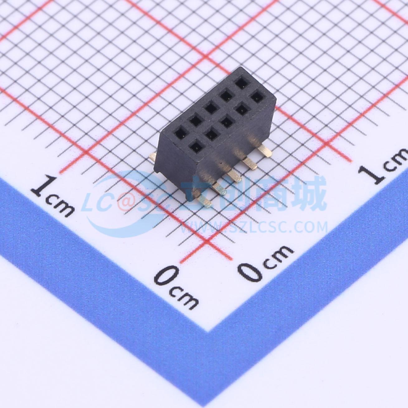 点击查看大图 KH-1.27FH-DZ2X5P-H4.3-SMT实物图