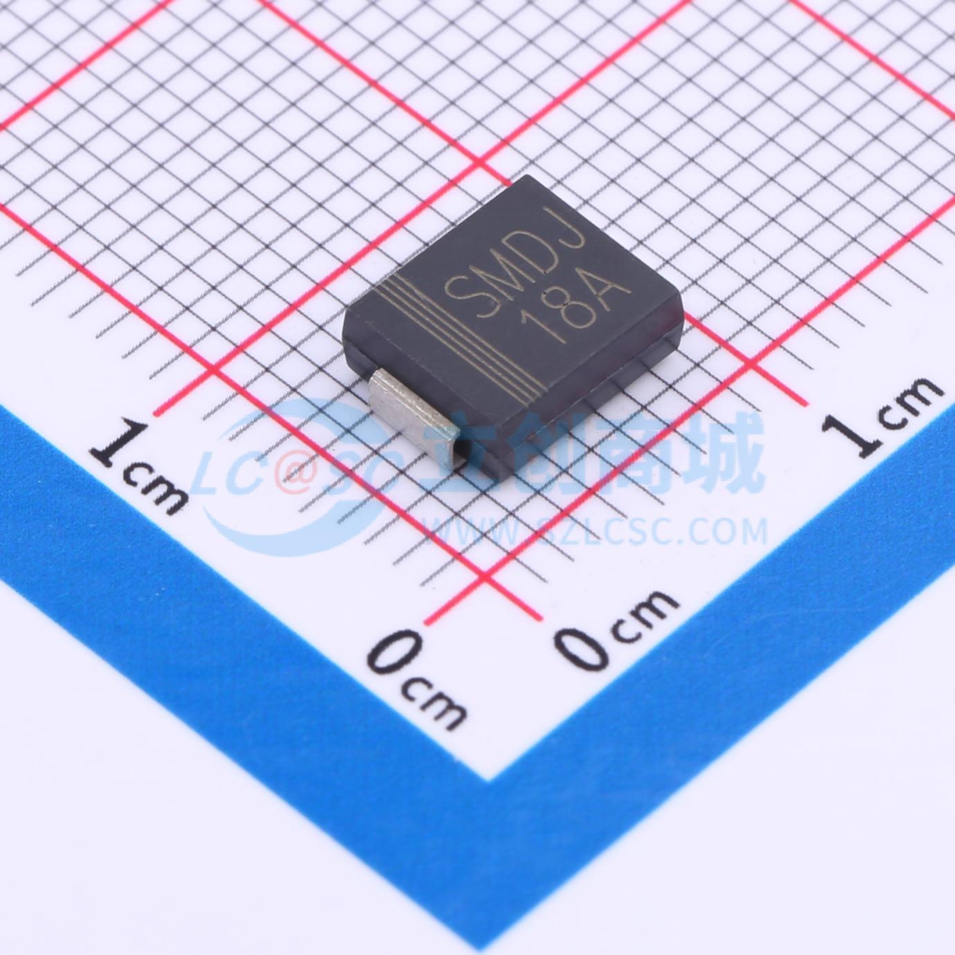 点击查看大图 SMDJ18A实物图