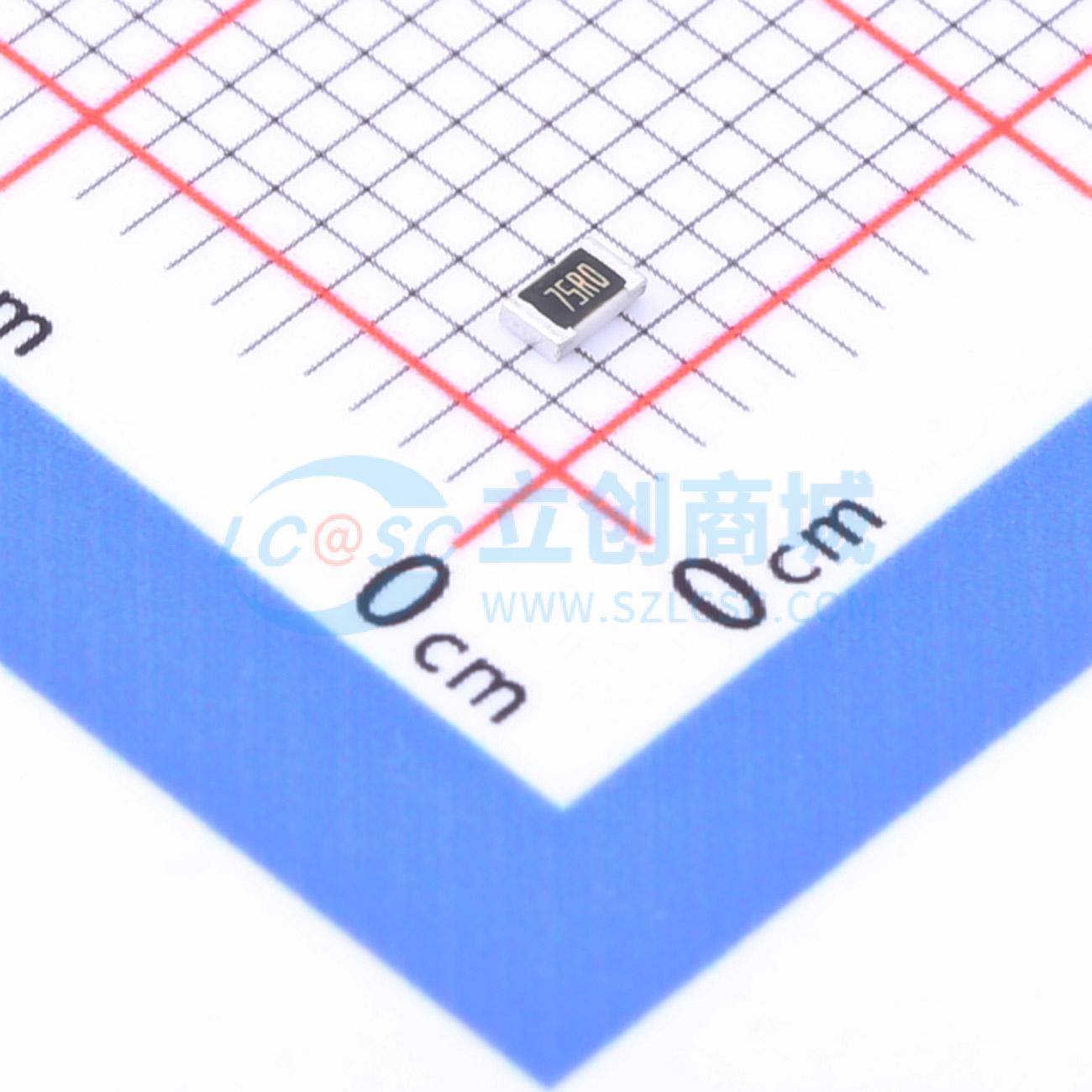 点击查看大图 ESR10EZPF75R0实物图