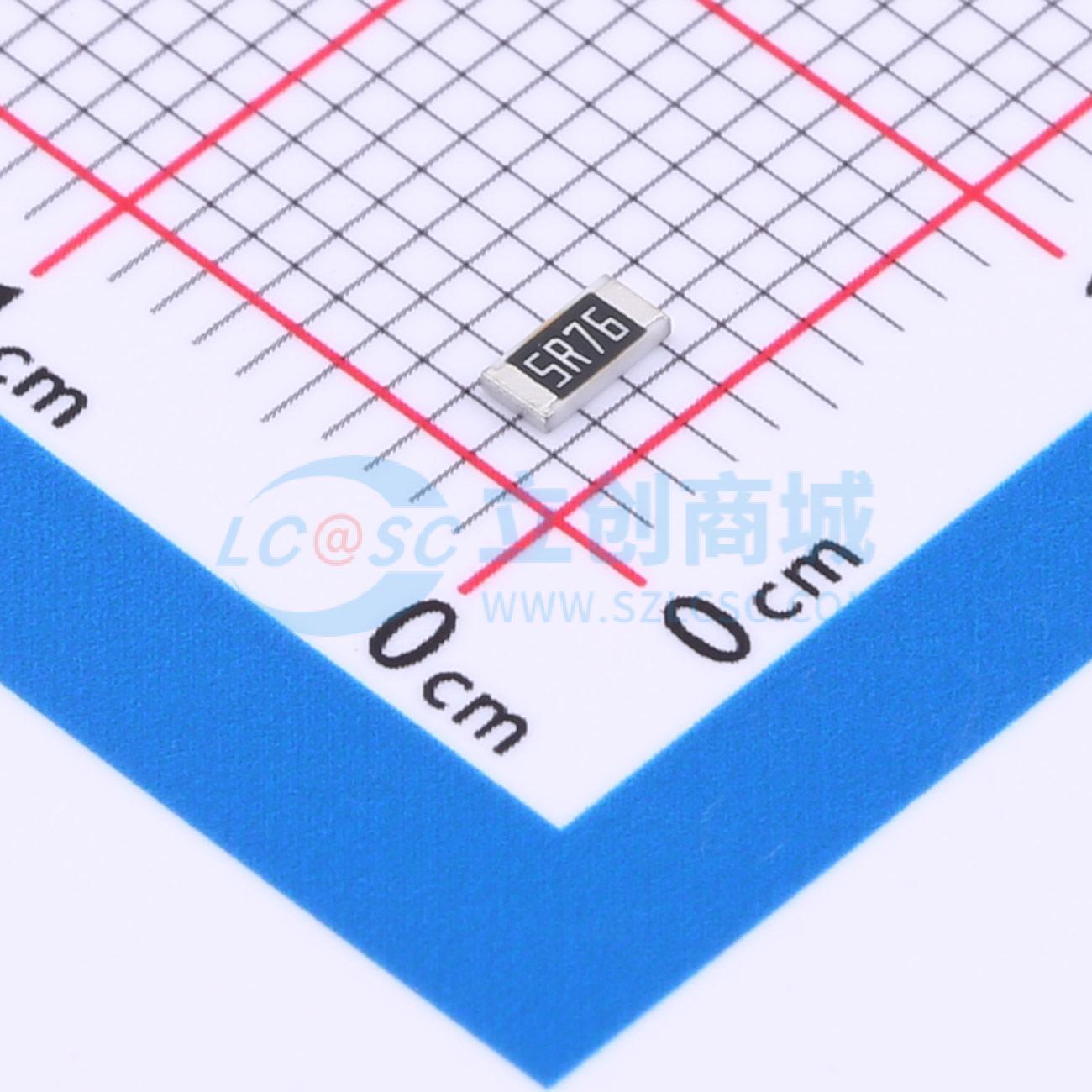 点击查看大图 FRC1206F5R76TS实物图