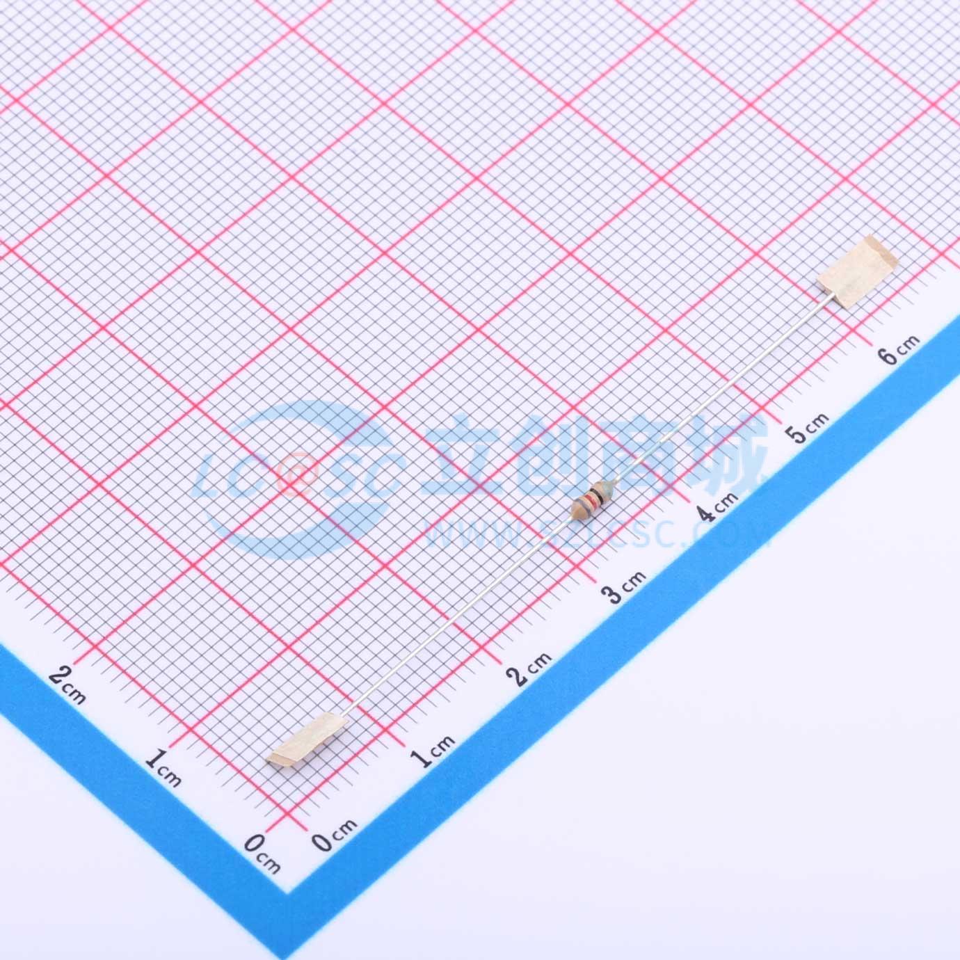 点击查看大图 CR1/8W-82Ω±5%-ST52实物图