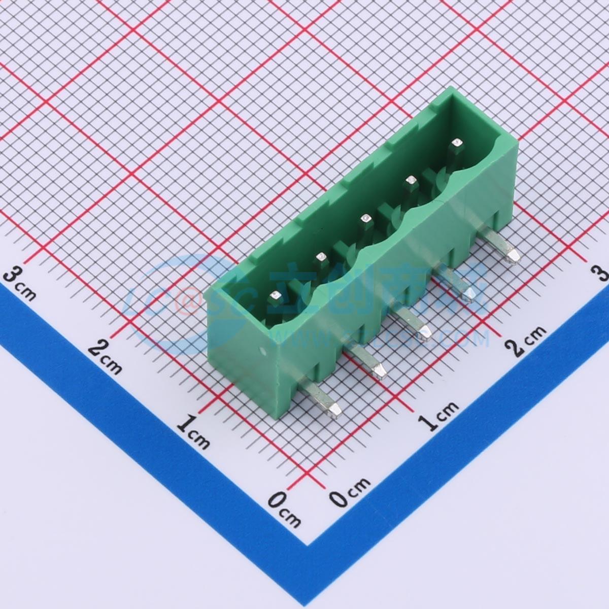 点击查看大图 MX2EDGRC-5.08-05P-GN01-Cu-A实物图