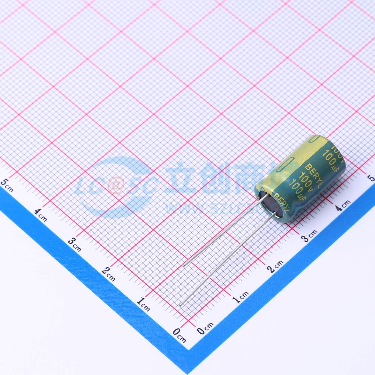 点击查看大图 RJ100M101LO10*16TH-2A1Et实物图