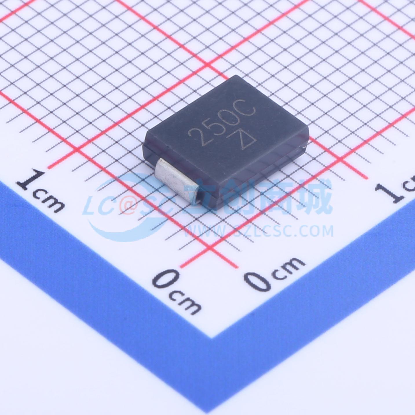 点击查看大图 1.5SMC250CA实物图