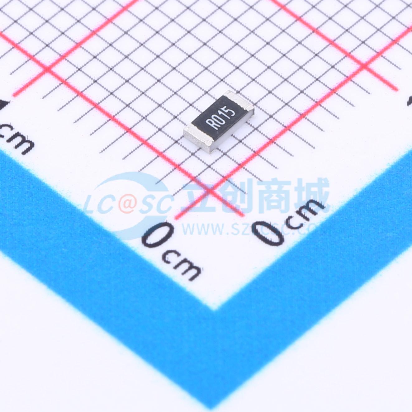 点击查看大图 HoRF1206-1/4W-15mR-1%实物图