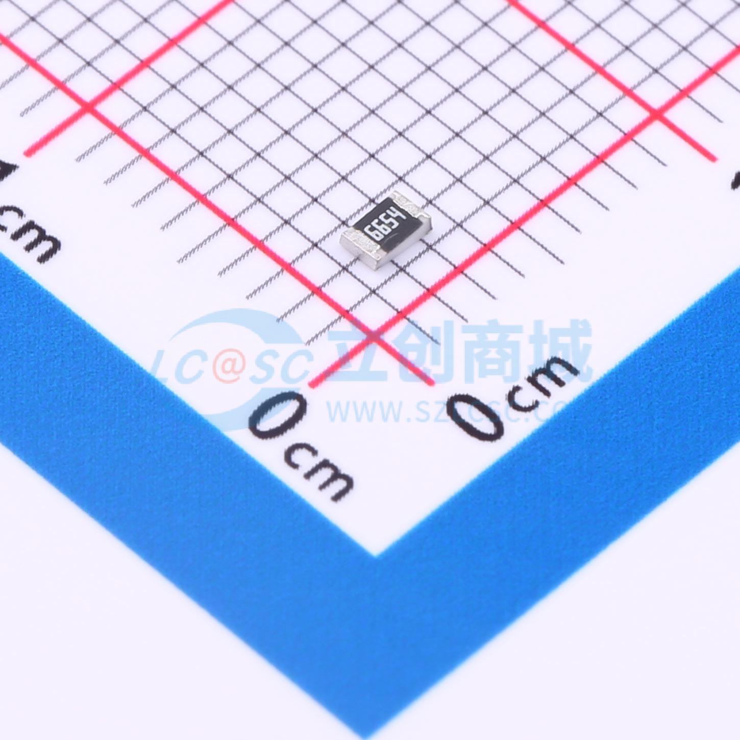 点击查看大图 FRC0805F6654TS实物图