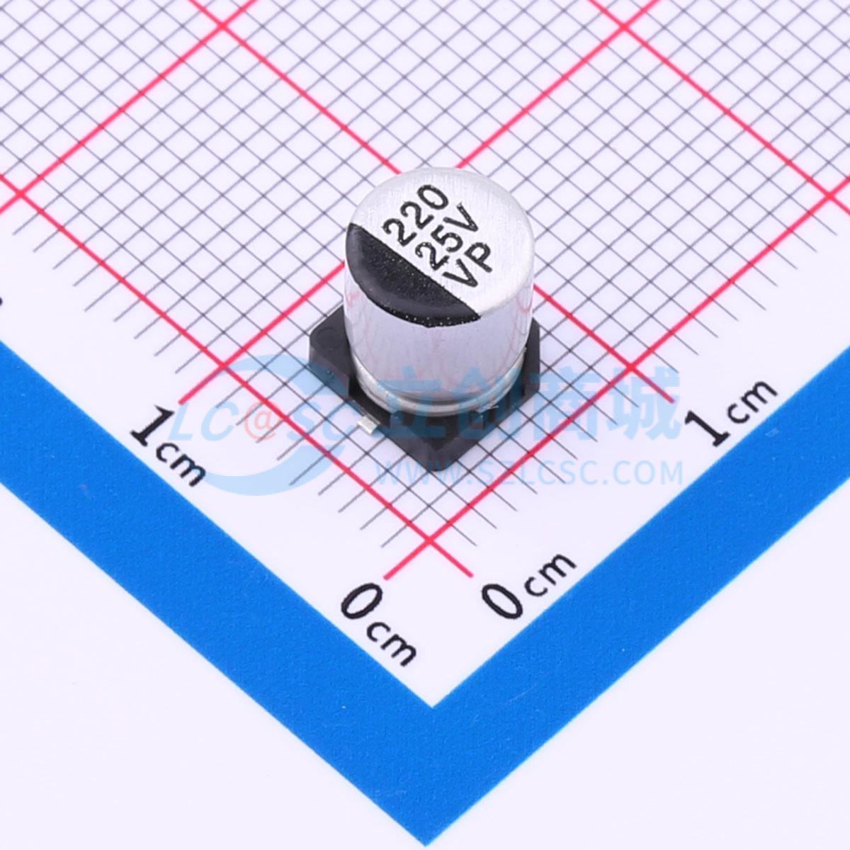 点击查看大图 VP1E221M0607实物图