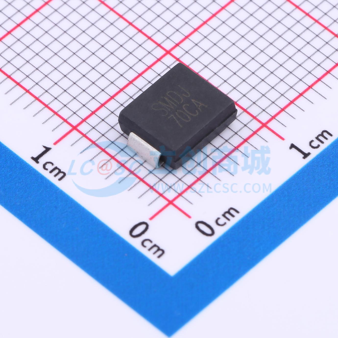 点击查看大图 SMDJ70CA实物图