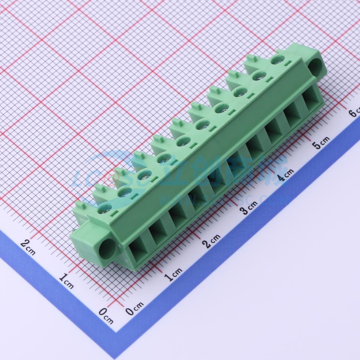 点击查看大图 DB1EKM-5.08-10P-GN-S实物图