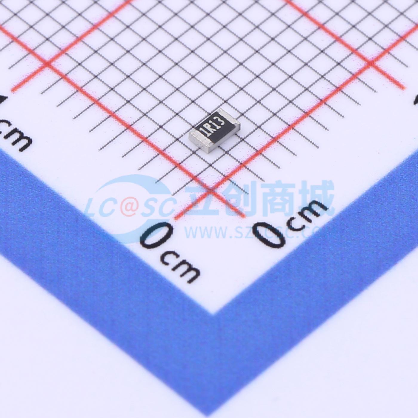 点击查看大图 CR0805F81R13G实物图