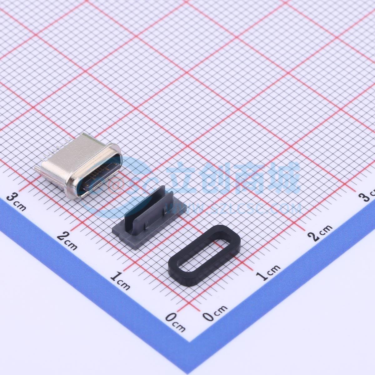 点击查看大图 TYPE-C 16PFS LCH6.8 IPX8实物图