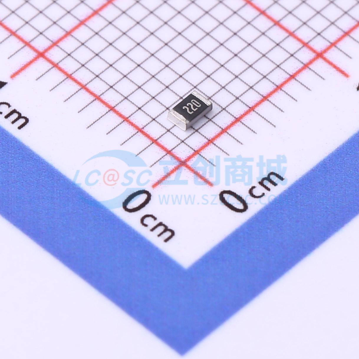 点击查看大图 SCR0805J22R实物图