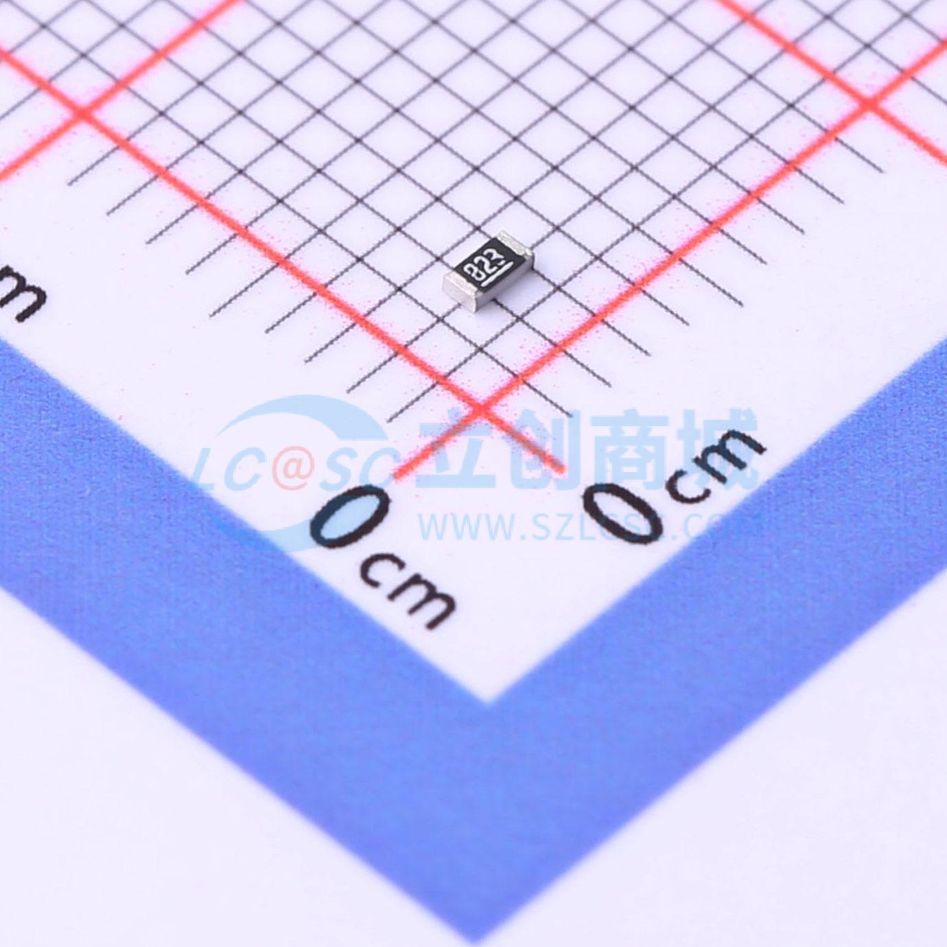 点击查看大图 SCR0603F82K实物图