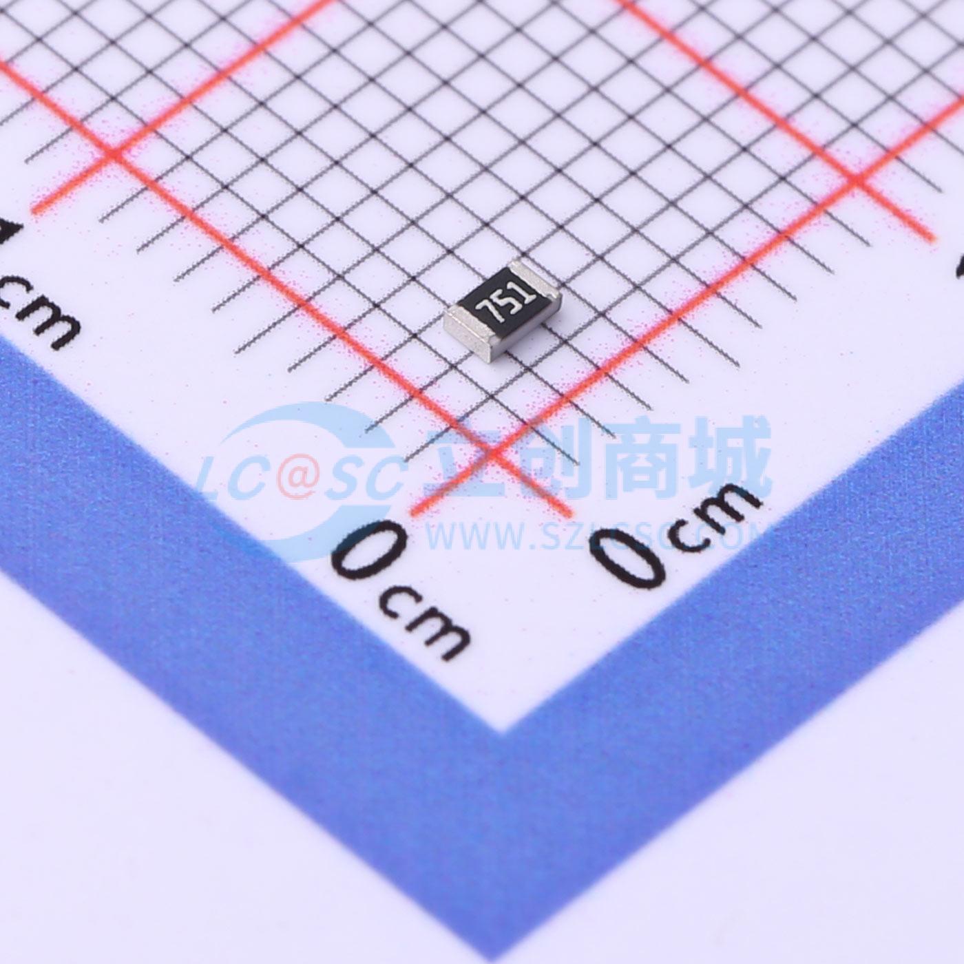 点击查看大图 CR0805J80751G实物图