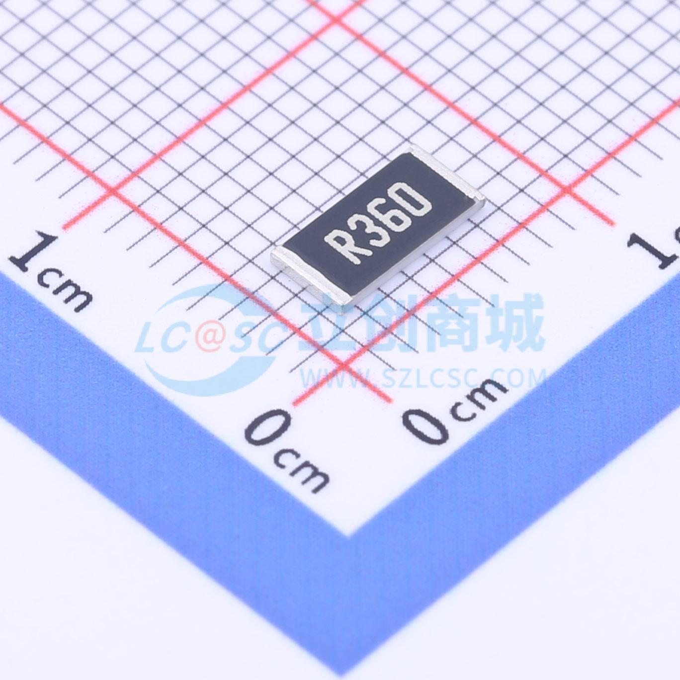 点击查看大图 HoGXT2512-2W-360mR-1%实物图