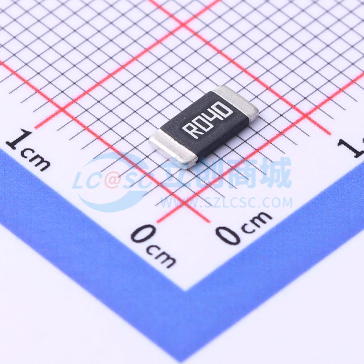 点击查看大图 HoLLR2512-2W-40mR-1%实物图