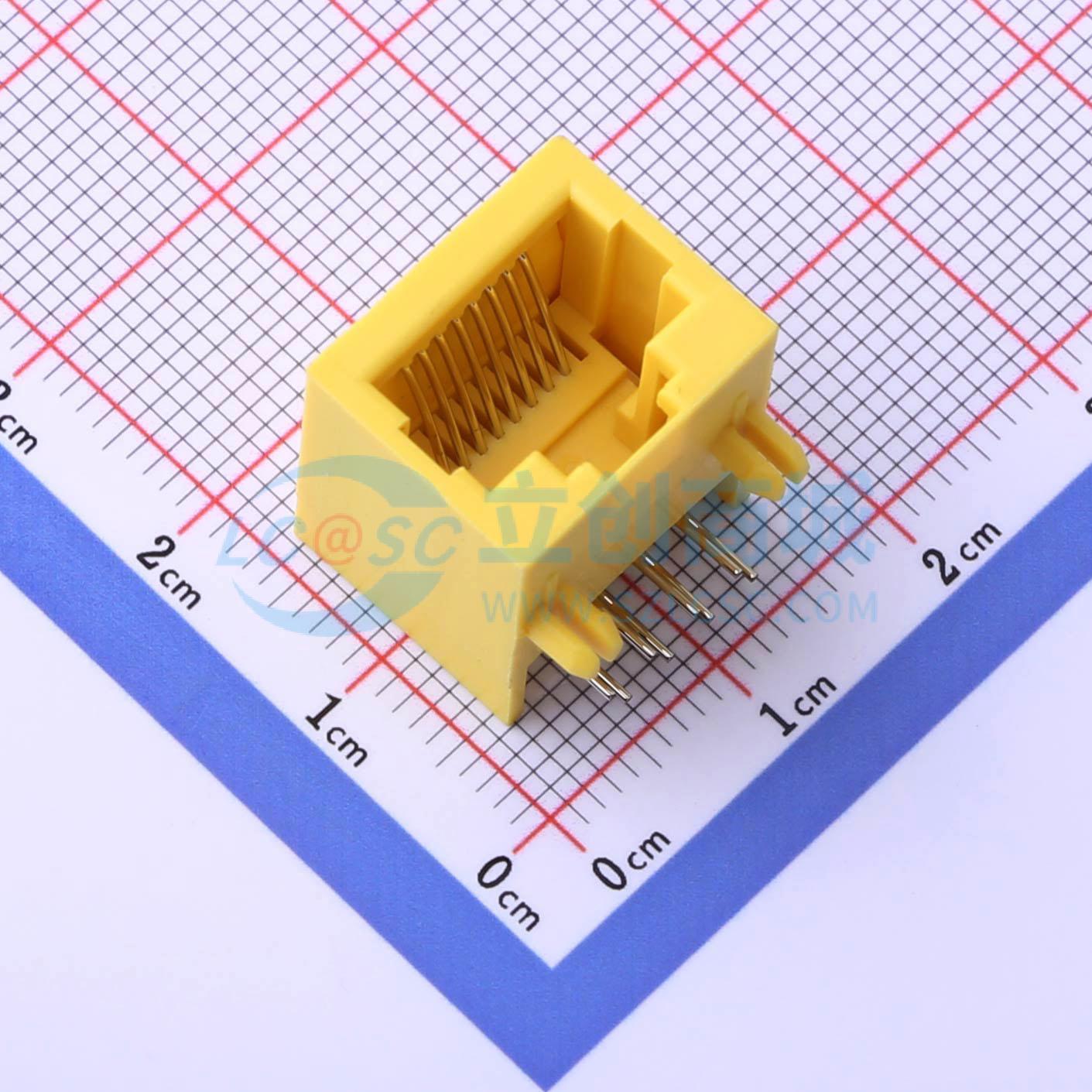 点击查看大图 HC-RJ45-058-1-6-Y实物图