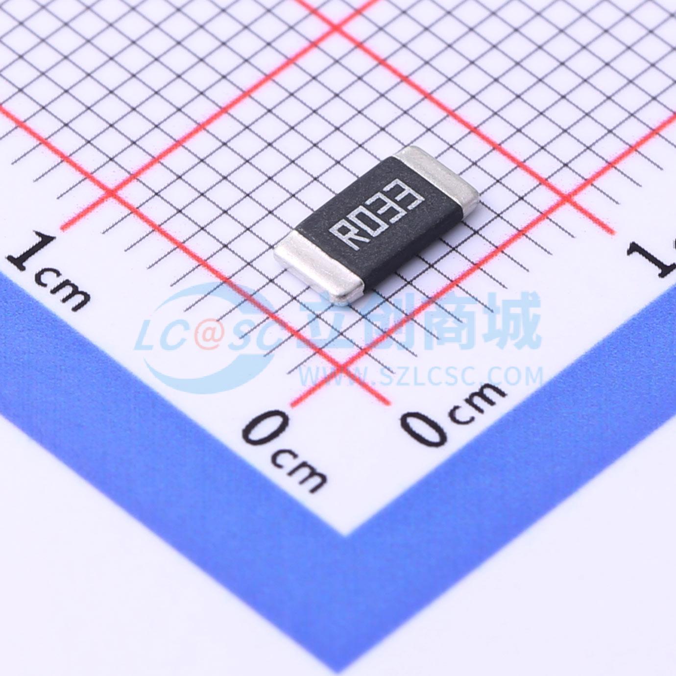 点击查看大图 HoLLR2512-2W-33mR-1%实物图