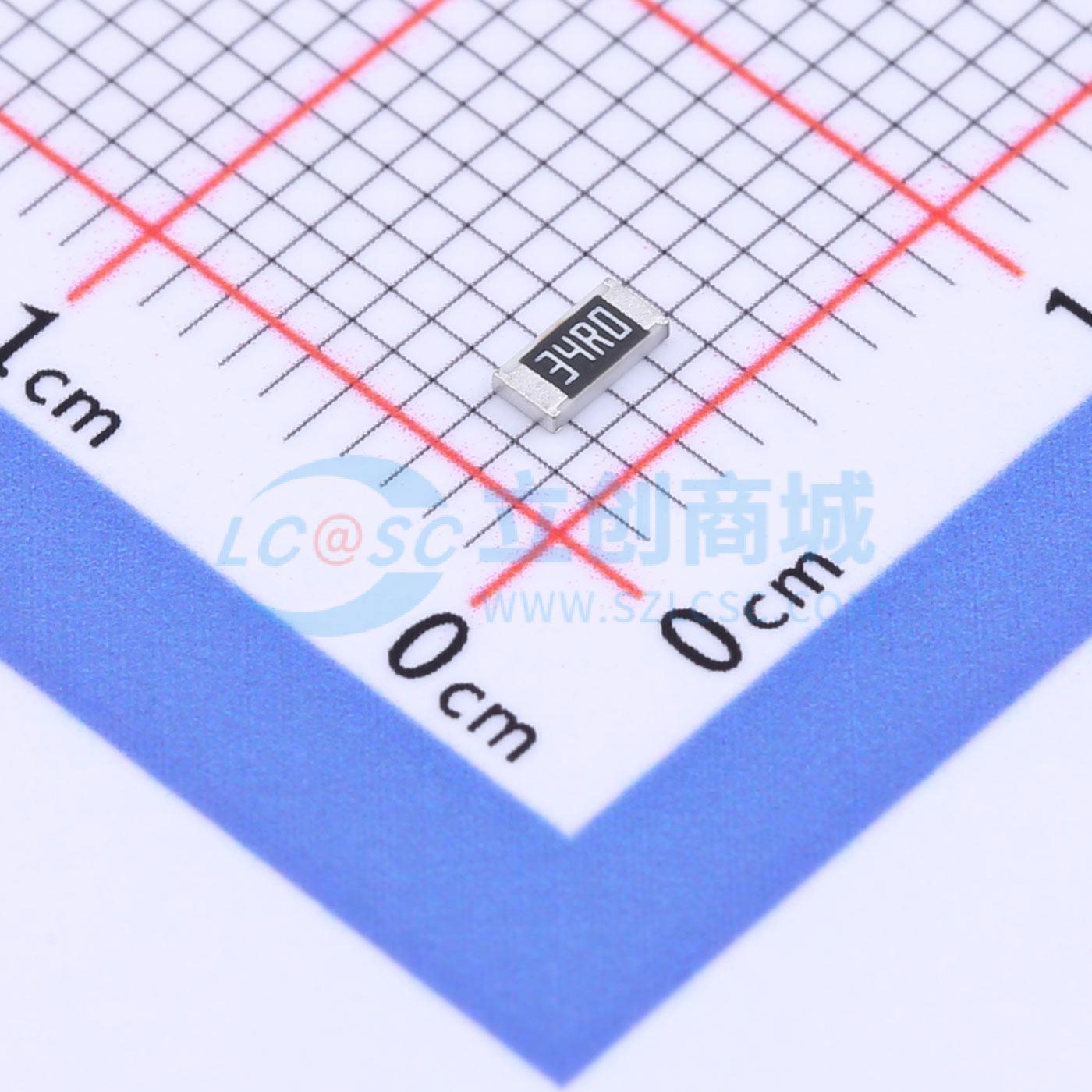 点击查看大图 FRC1206F34R0TS实物图