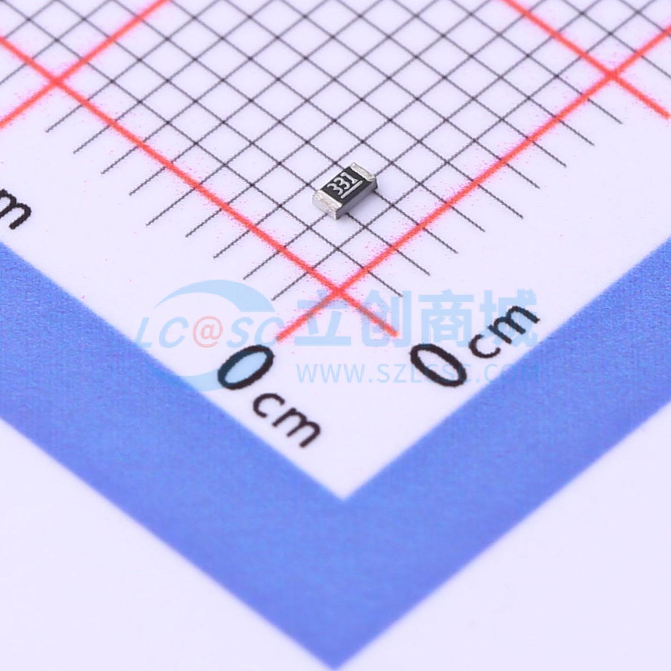 点击查看大图 SCR0603F330R实物图