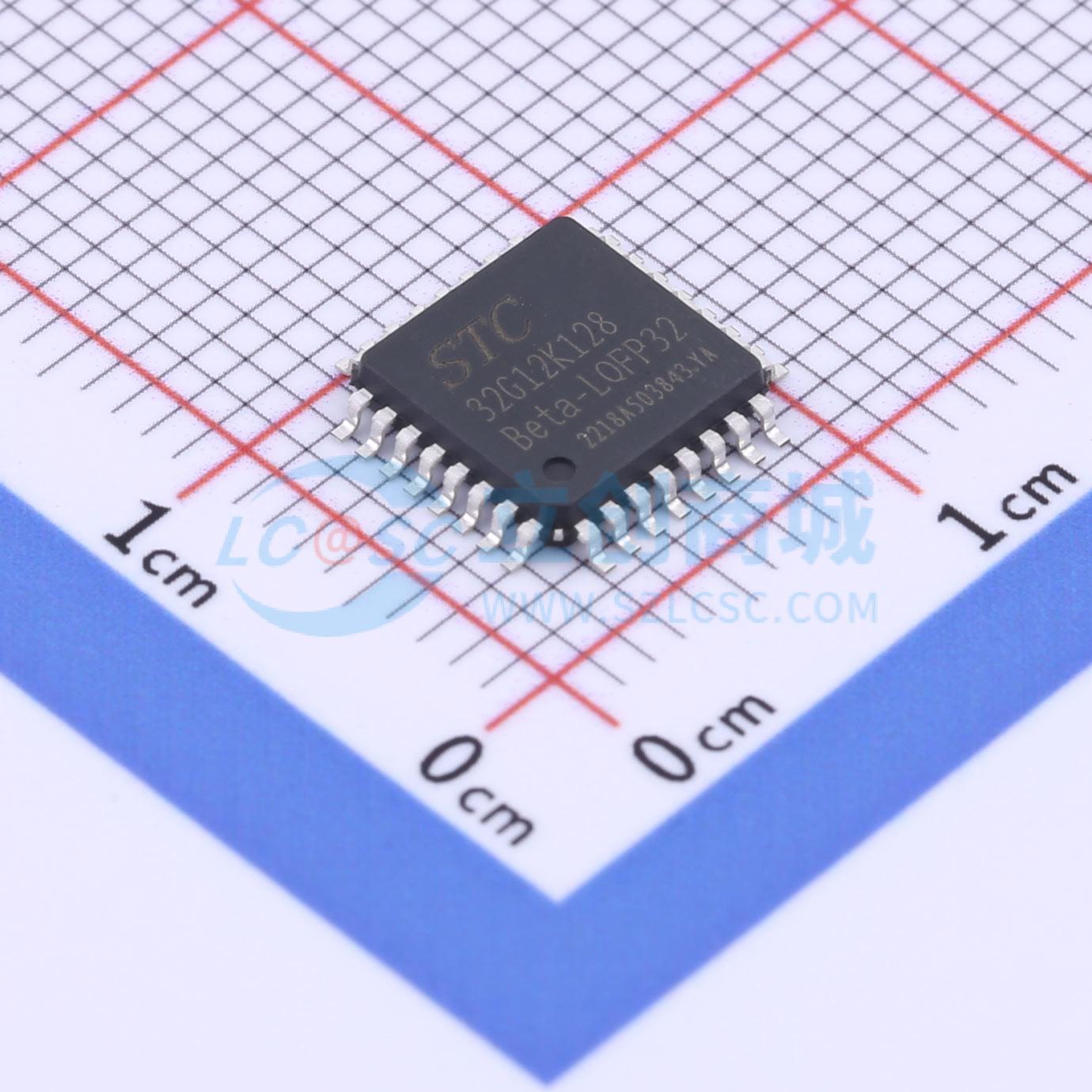 点击查看大图 STC32G12K128-Beta-LQFP32实物图