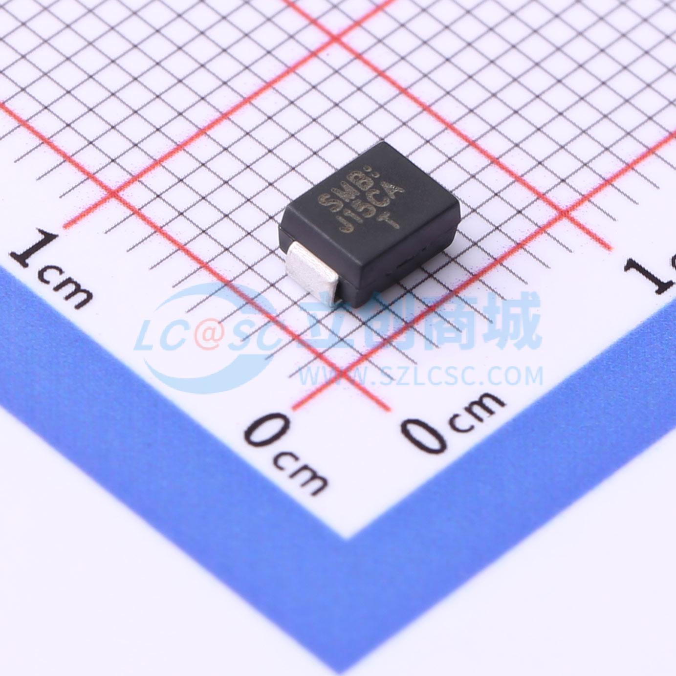 点击查看大图 SMBJ15CA实物图