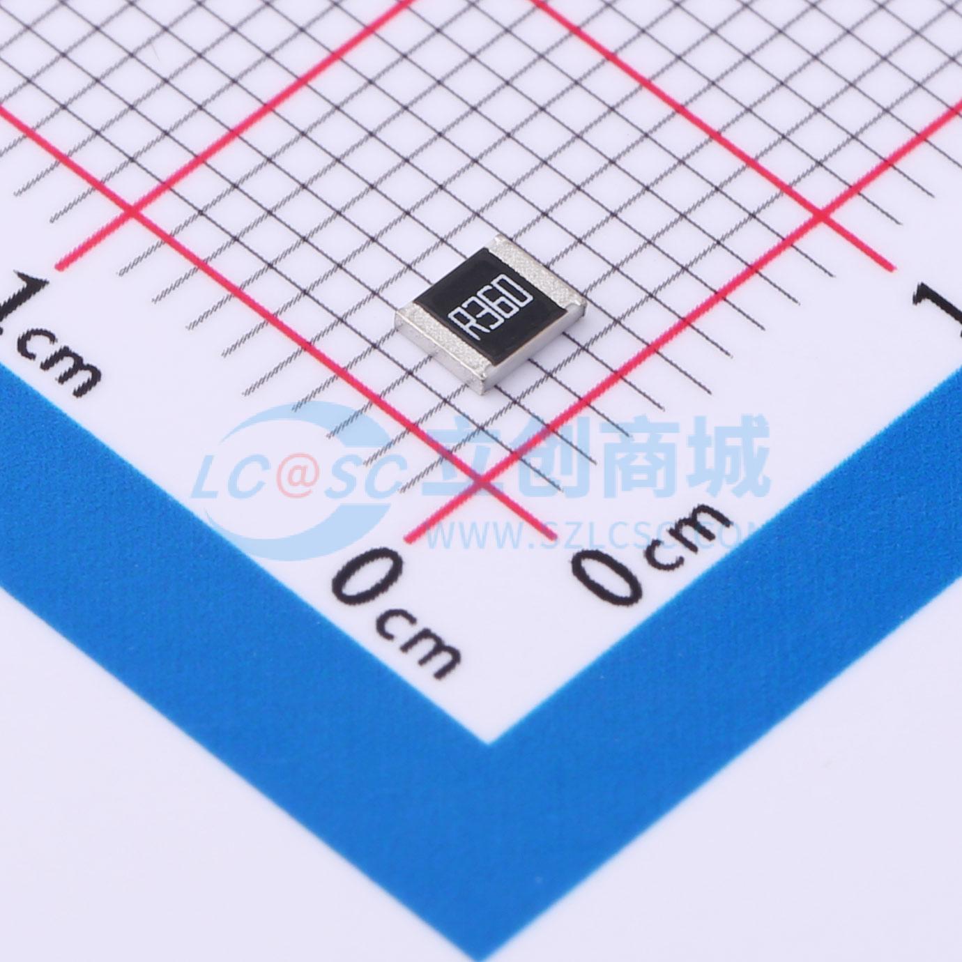 点击查看大图 HoCS1210-360mR-1%-TCR200实物图