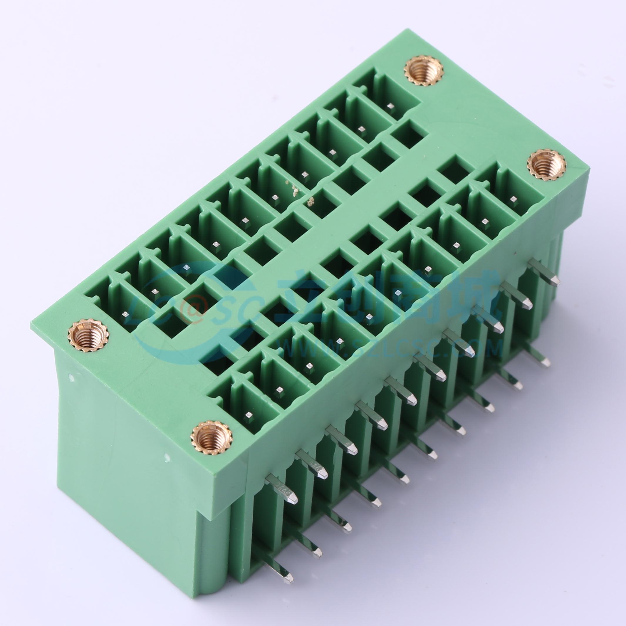 点击查看大图 DB2ERHM-3.81-2*10P-GN实物图