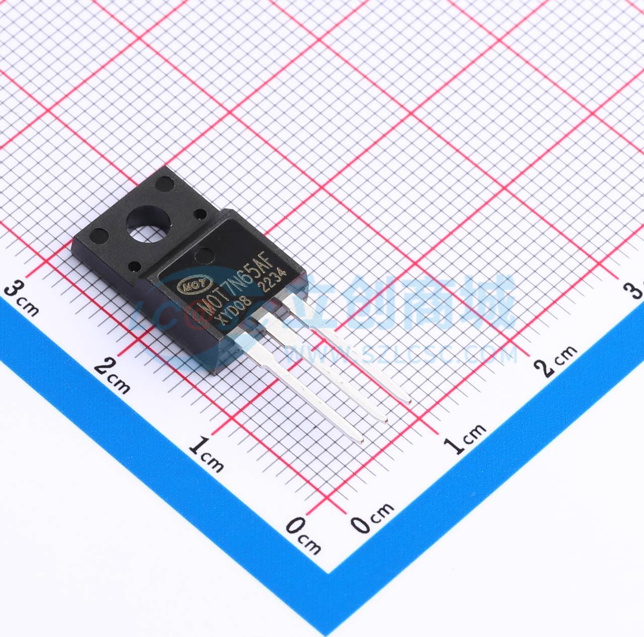 点击查看大图 MOT7N65AF实物图