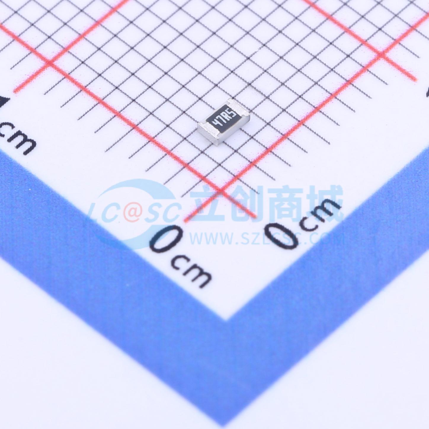 点击查看大图 FRC0805F47R5TS实物图