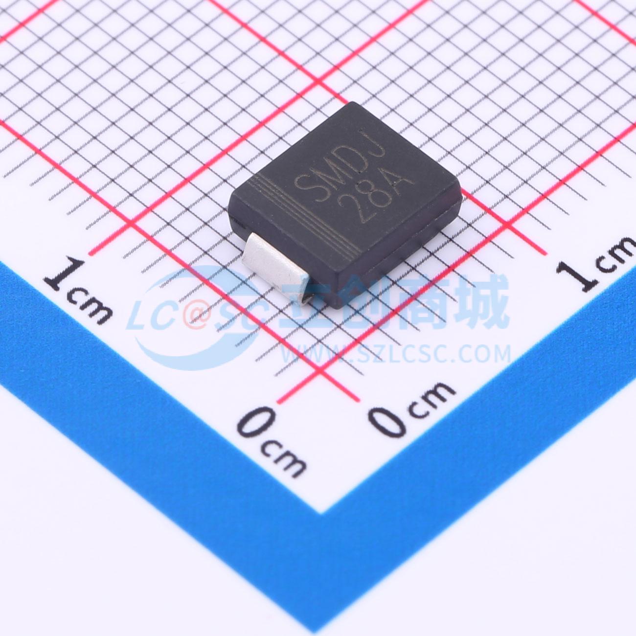 点击查看大图 SMDJ28A实物图