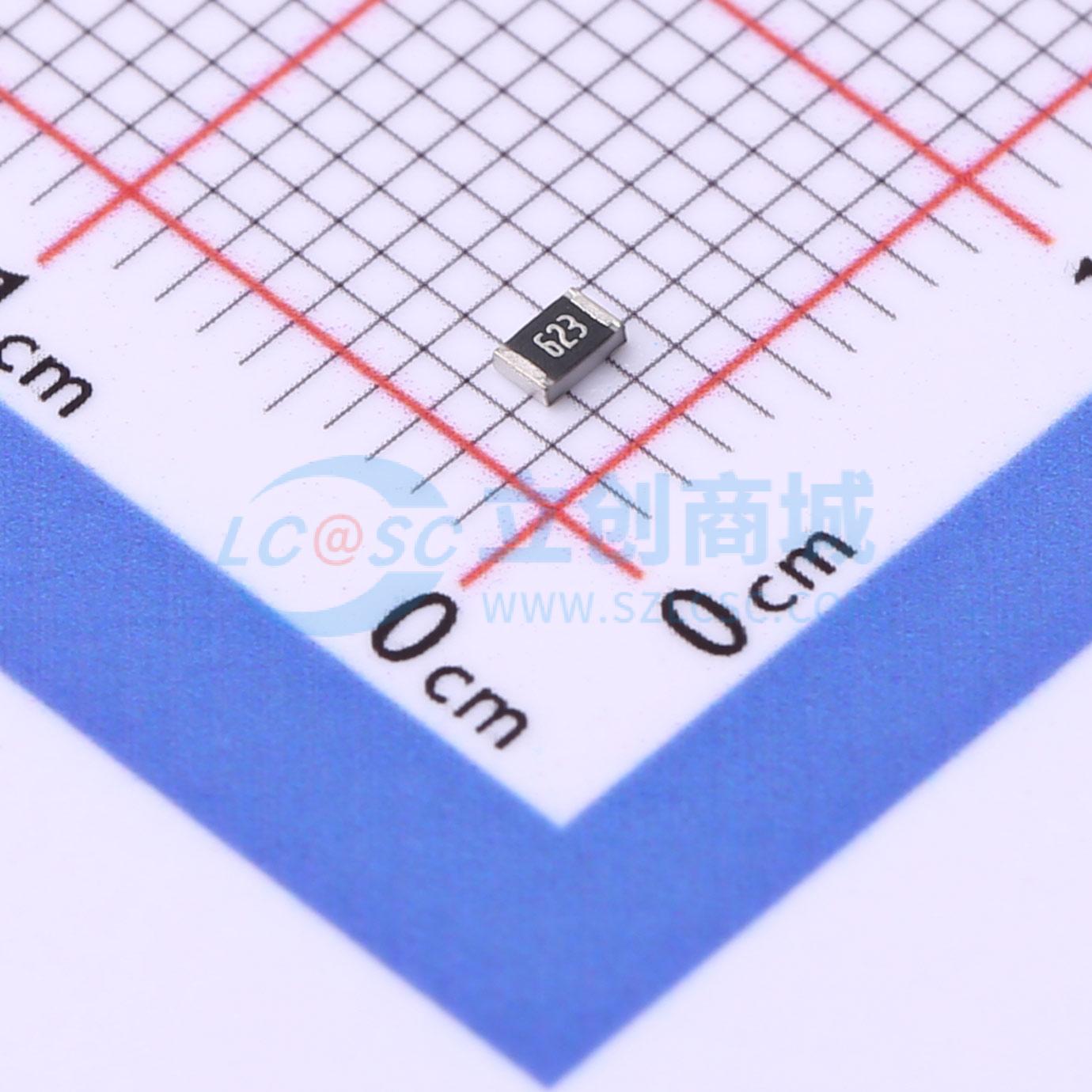 点击查看大图 SCR0805J62K实物图