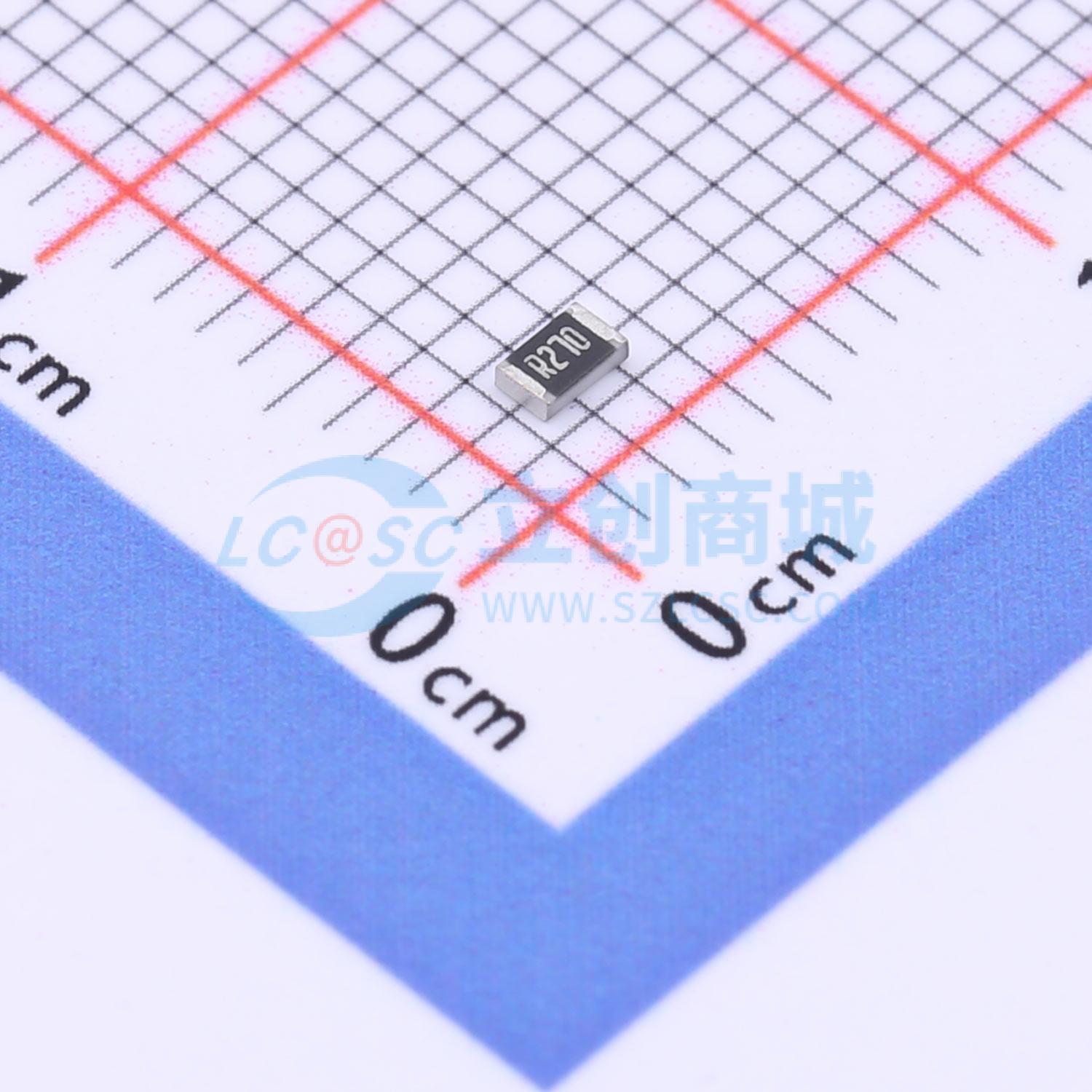 点击查看大图 SCR0805FR270实物图