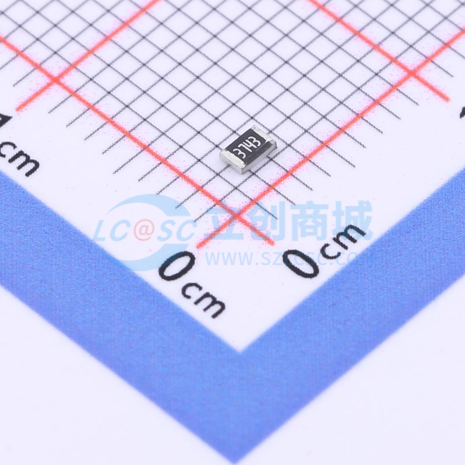 点击查看大图 SCR0805F374K实物图