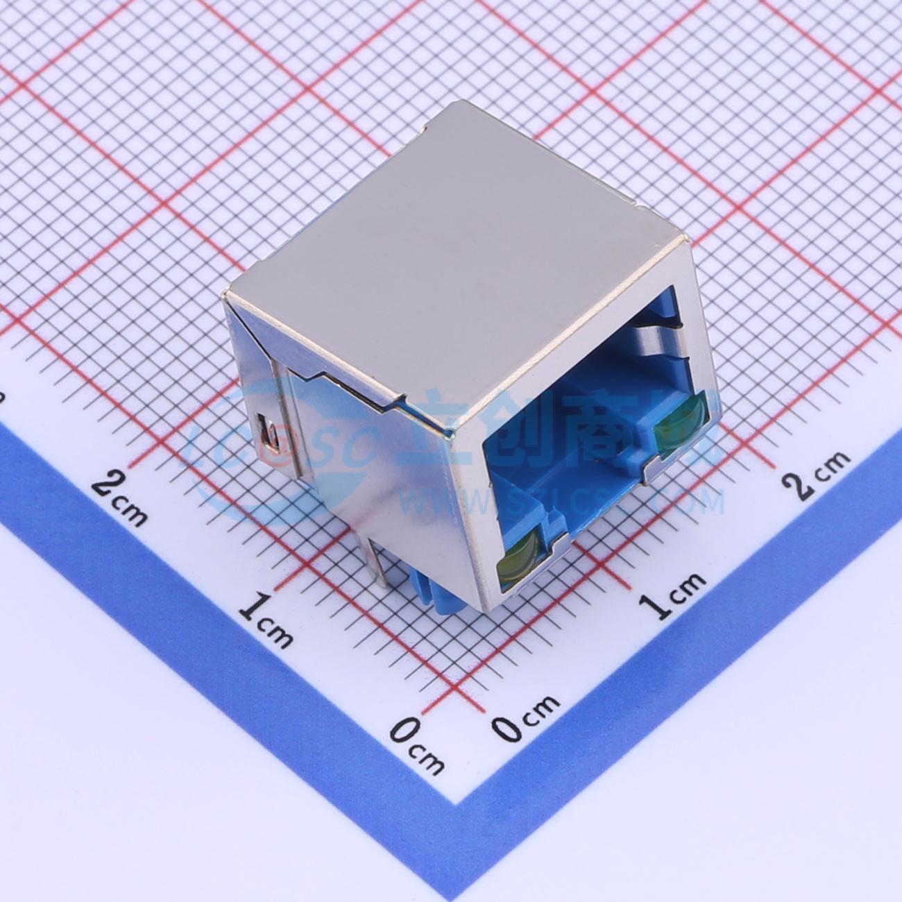 点击查看大图 HC-RJ45-056A-1-2-L实物图