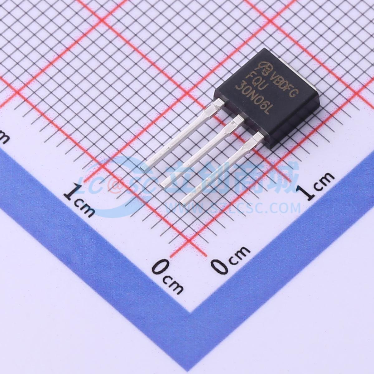 点击查看大图 FQU30N06L-VB实物图