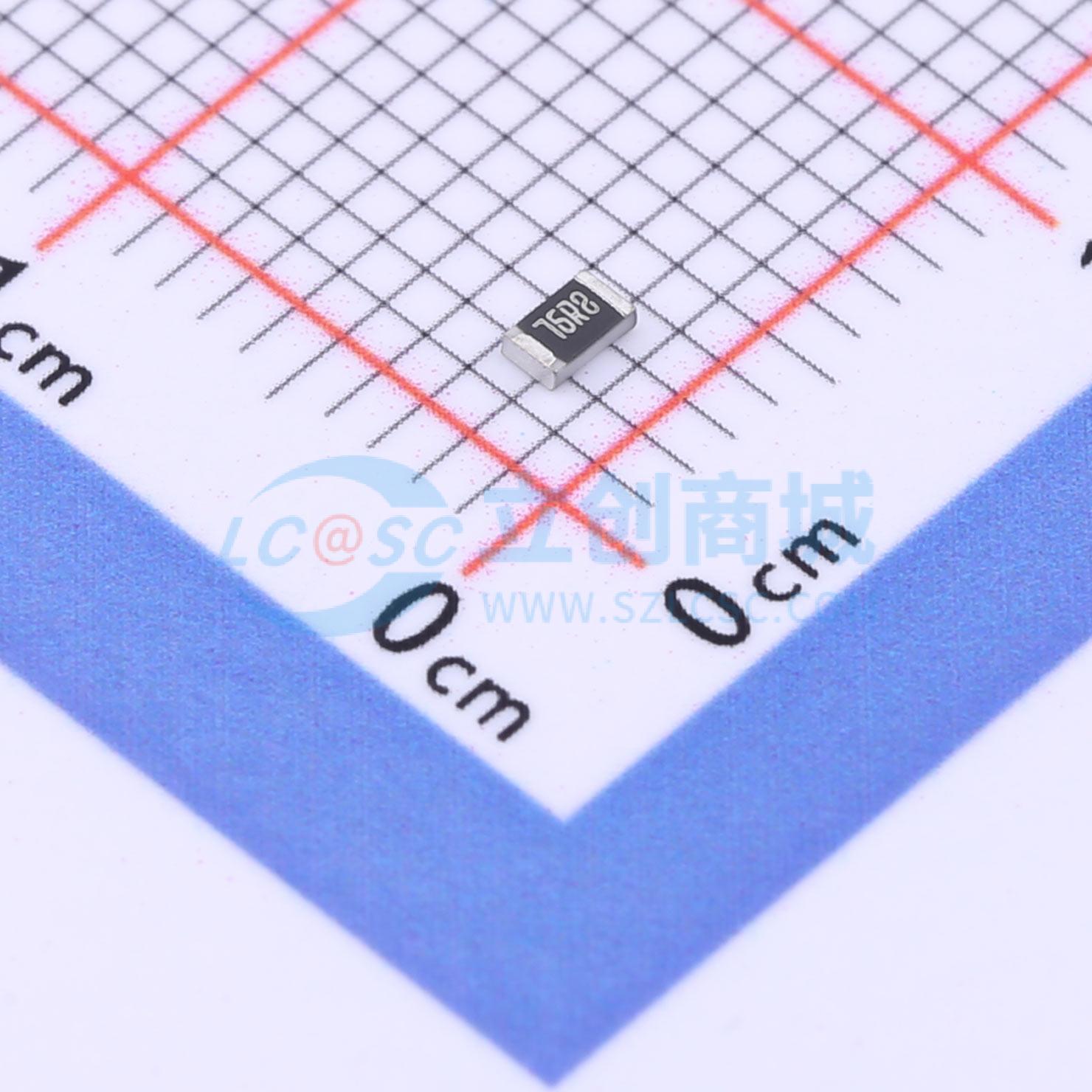 点击查看大图 SCR0805F76R8实物图