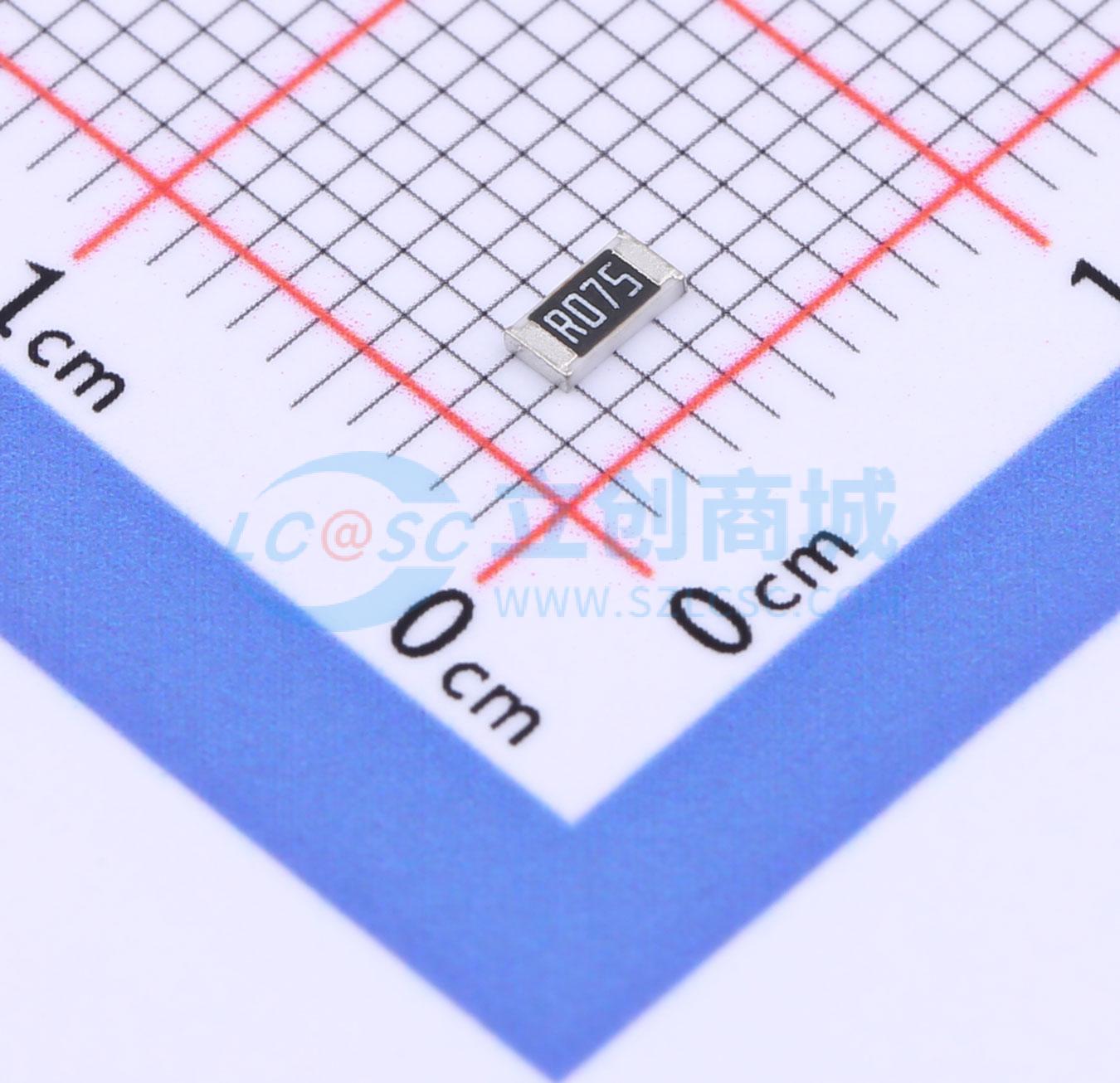 点击查看大图 FRL1206JR075TS实物图