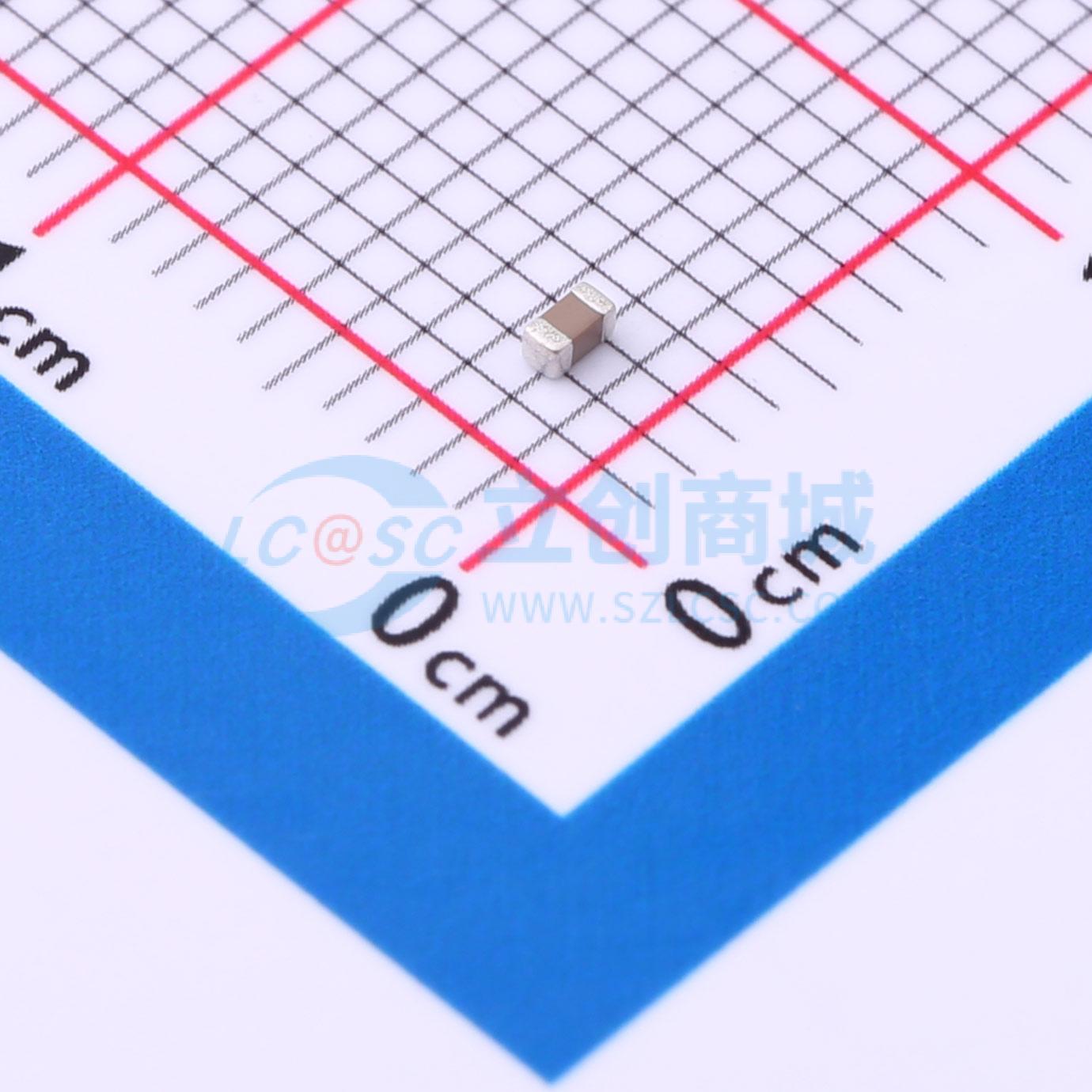 点击查看大图 FCC0603B104K101CT实物图