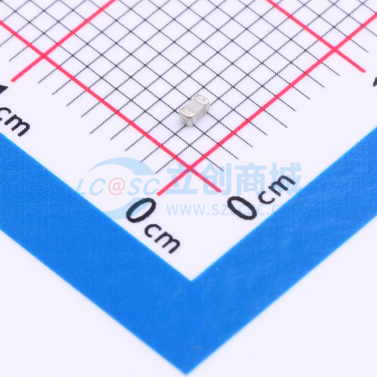 点击查看大图 CC0603JRNPO9BN500实物图