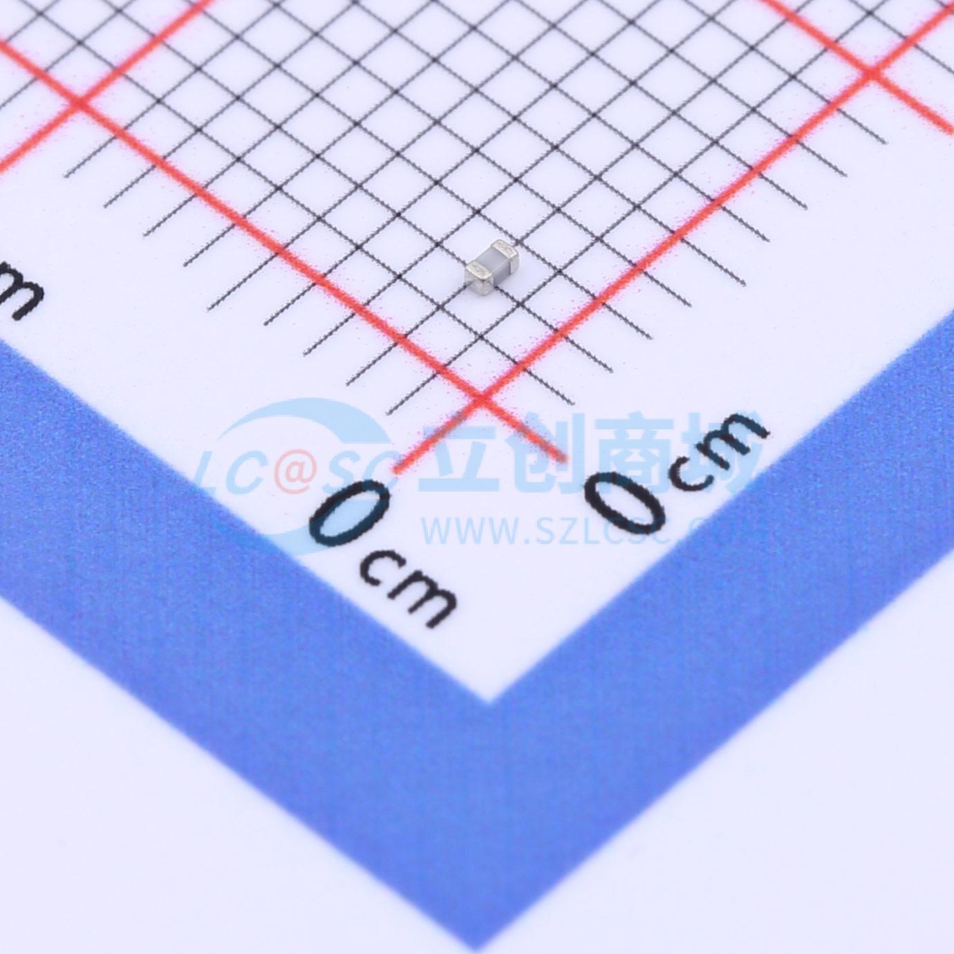 点击查看大图 CC0402JRNPO9BN161实物图