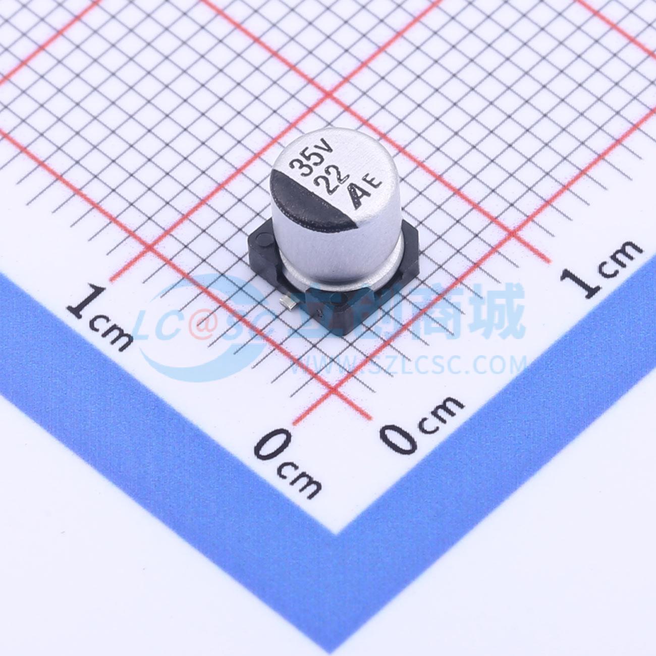 点击查看大图 GVE1V226M0506CNVC实物图